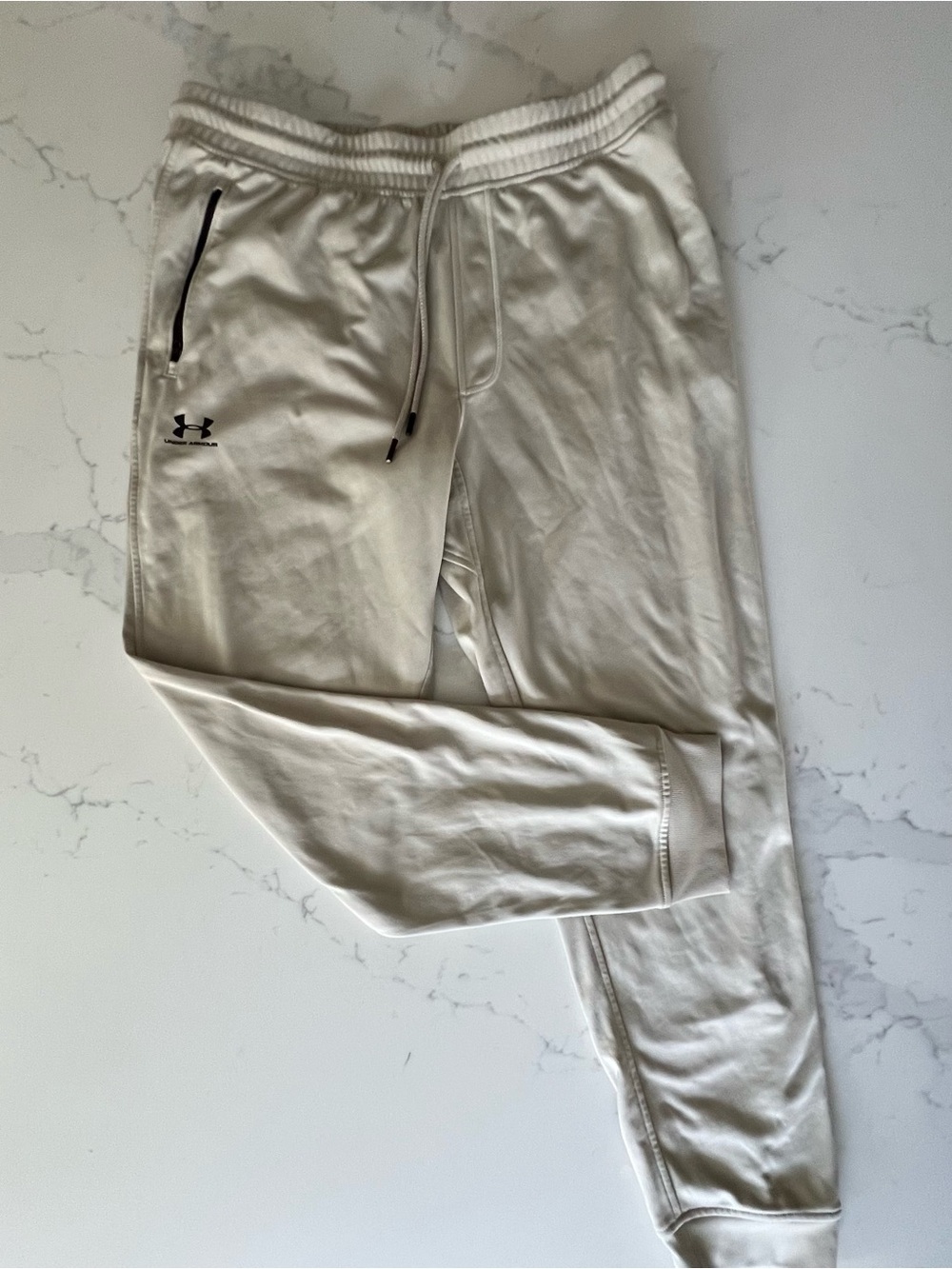 Under Armour Men's Cream/White Performance Joggers